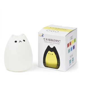 Giảm Giá Led Đèn Ban Đêm 7 Màu Sắc Đầy Màu Sắc USB Có Thể Sạc Lại Mèo Trẻ Em Silicone LED Ánh Sáng Ban Đêm - Product Image 5