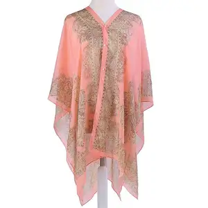 China Supplier Women Beach Kaftan Beachwear Cute Sweet Cover Up