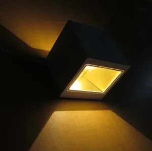 Lampada da parete a LED a cubo decorativo da 6W con illuminazione a parete