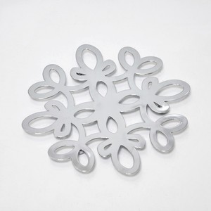 Estante para utensilios de cocina de Metal con cinta ecológica con acabado cromado con soporte de almacenamiento elegante de lazo - Product Image 3