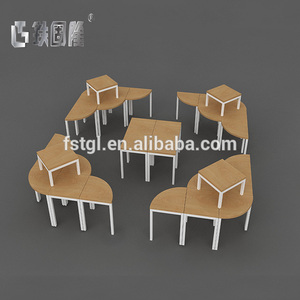 Expositor de personalidade de superfície, loja de roupas, simples, camada, suporte de sapatos, alta e baixa, prateleira, expositor - Product Image 4