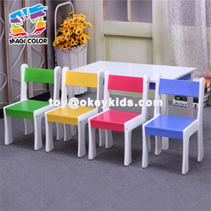 Las sillas de tabla al por mayor de los niños de madera fijaron usado para el bebé que comía y que estudiaba W08G240 - Product Image 4