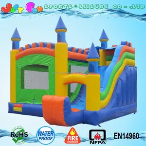 Hot sale chongqi bouncer inflável combinação de slides para crianças