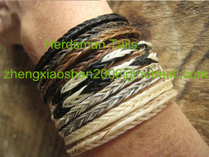 LLavero de pelo de caballo y borlas, 5-12 cm, hecho de pelo de caballo real a mano - Product Image 3