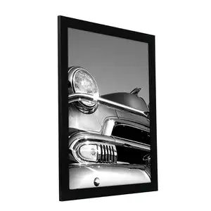 Di alta qualità 18x24 di grandi dimensioni in legno naturale Nero Photo Frame con Plexi-Vetro Poster Da Parete picture photo Frame