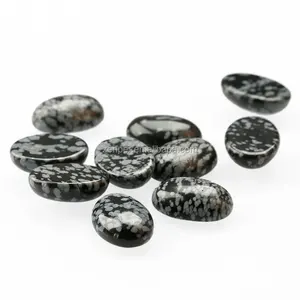 Черный Снежинка Овальной Огранки Кабошон, драгоценные камни кабошоны для изготовления колец