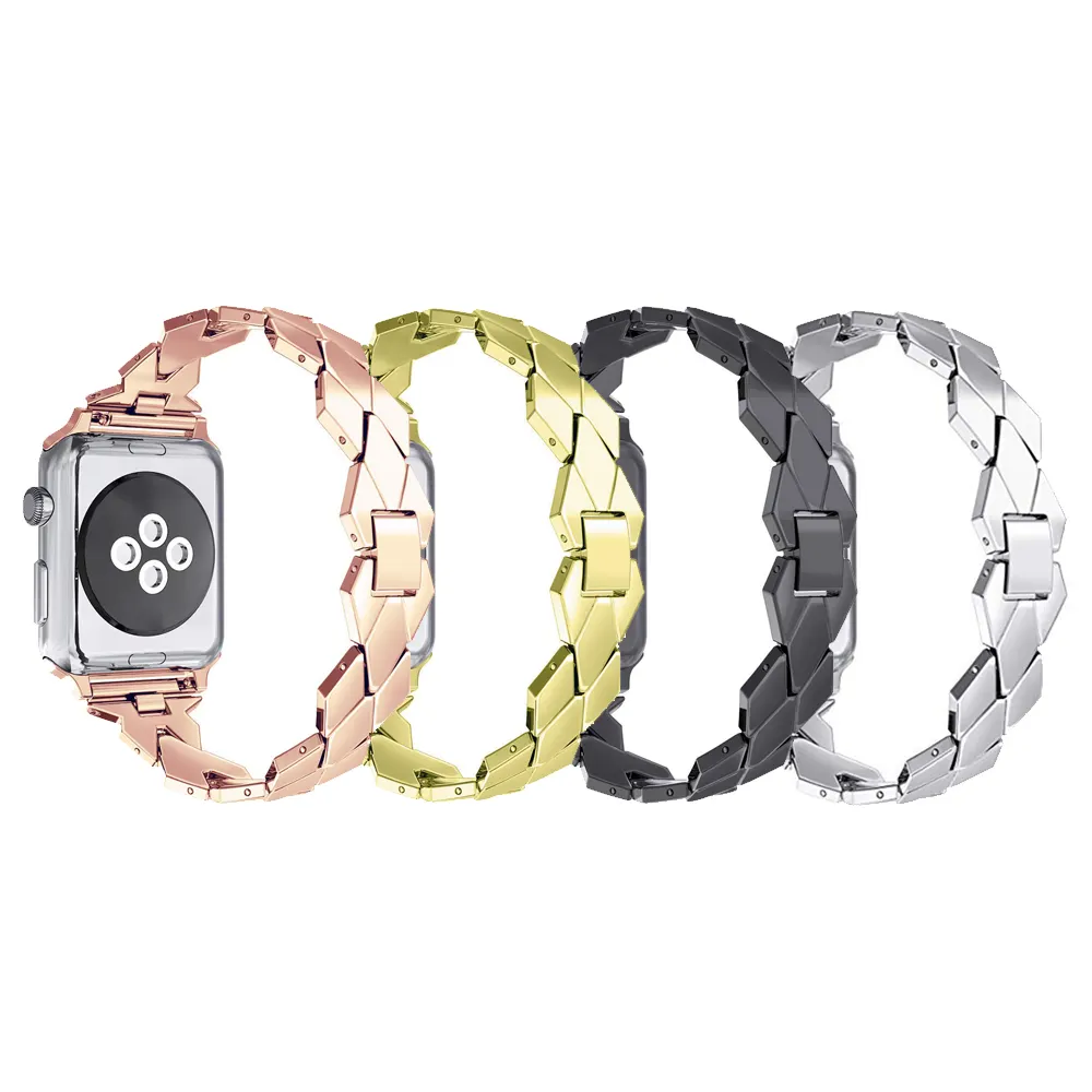 Tschick Rvs Bands Voor Apple Watch Serie 4 3 2 1 Band Vrouwen, Sieraden Chic Design Bling Diamant Accessoires Armband