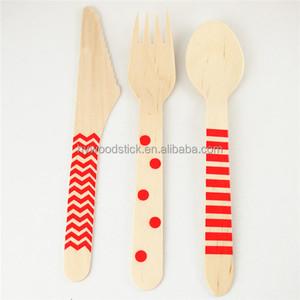 Noël Nouveauté Jetable <span class=keywords><strong>En</strong></span> <span class=keywords><strong>Bois</strong></span> Bambou Couverts Et <span class=keywords><strong>Bois</strong></span> Cuillère Couteau Fourchette 100% Compostable - Product Image 2