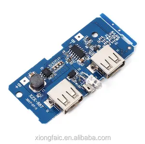 5V 2A Power Bank Charger Module Charging Circuit Board Step Up Boost Power Supply Module 2A Dual USB Output 1A Input