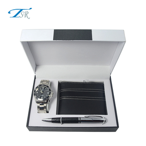 Men'S <strong>Gift</strong> Set Custom Made Father'S Day <strong>Gift</strong> <strong>Watch</strong>+<strong>Pen</strong>+Wallet + Quartz Wrist <strong>Watches</strong>