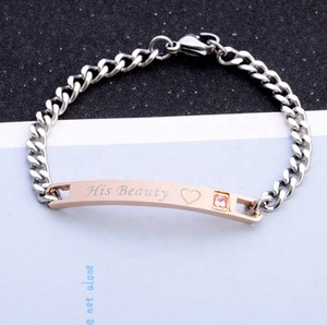 Pulseras para parejas, joyería de moda para amantes