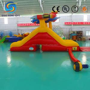 Inflatable Slide inflatable shark Adventure <span class=keywords><strong>Club</strong></span> Double slide and pool backyard water park for sale - Product Image 4