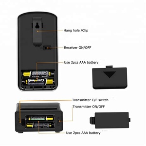 Novo Design Food churrasco Termômetro Digital Sem Fio com <span class=keywords><strong>Dual</strong></span> Sondas para a Carne, CHURRASCO, Churrasqueira, Forno, uso da cozinha - Product Image 4
