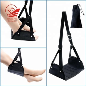 Poggiapiedi portatile da <span class=keywords><strong>viaggio</strong></span> di alta qualità con poggiapiedi e <span class=keywords><strong>amaca</strong></span> per piedi in nero - Product Image 4