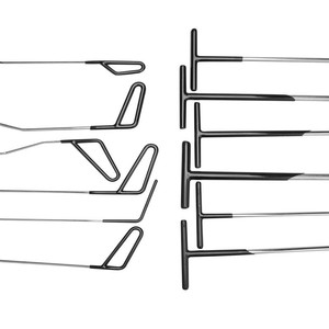 Super PDR Hooks Push Rod Tools <span class=keywords><strong>Kit</strong></span> de herramientas de reparación de abolladuras automáticas para eliminar daños en la puerta de la abolladura del coche