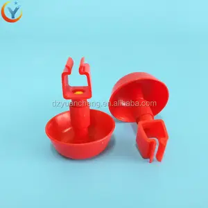 square tube poultry feeder drinker automatic chicken cup drinker chicken duck poultry drinking system line cup