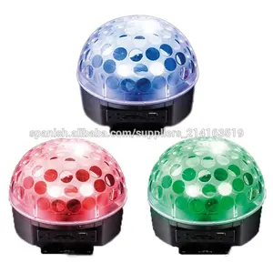 colgante de bolas de discoteca de plástico magia de cristal claro con mp3