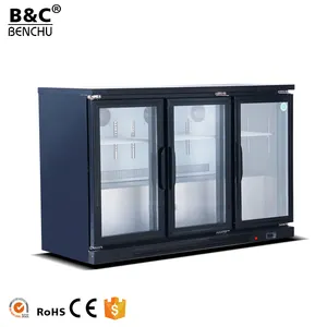 Pendingin Udara Mini Bar Kulkas Showcase / 210L 330L Vertikal Komersial Minuman Dingin Kulkas Mini