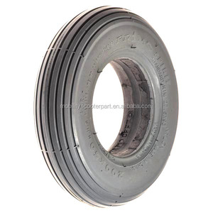 Llanta Gris Acanalada Rellena de Espuma 200X50 8"X2" C179 Cheng Shin para Scooter de Movilidad Eléctrico para Discapacitados - Product Image 3