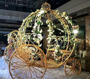 Fundos de decoração para casamento, garrafa de cinderela com estampa de estrela e ferro para decoração de jardim