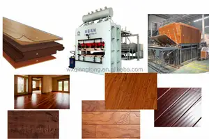 Parquet de madeira linha de produção/máquina de produção de piso laminado HDF