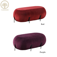 Pochette de rangement en velours, mousse avec panier de rangement repose-pieds