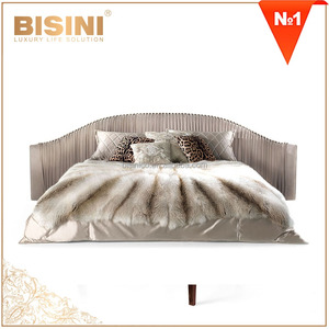 Ultimo Design di <span class=keywords><strong>Letto</strong></span> <span class=keywords><strong>Matrimoniale</strong></span> per Camera da <span class=keywords><strong>Letto</strong></span> con Testiera in Velluto / <span class=keywords><strong>Letto</strong></span> <span class=keywords><strong>Matrimoniale</strong></span> di Lusso Moderno per Hotel a Cinque Stelle MOQ 1 Pezzo - Product Image 3