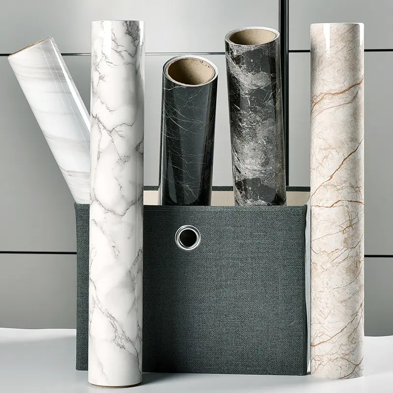 PVC Marble Contact Paper Self Adhesive Decorative Wallpaper