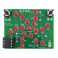 Kit électronique DIY Taidacent : Moulin à vent lumineux avec circuit électronique clignotant, production de MCU, lumière rotative, kits de construction électronique