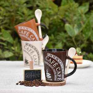 Tasses à café personnalisées avec insert cuillère couleur noire intérieure, <span class=keywords><strong>réutilisables</strong></span>, pour café moulu - Product Image 3