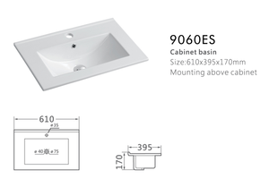 <span class=keywords><strong>Lavabo</strong></span> Industriale Rettangolare Sottile di Varie <span class=keywords><strong>Dimensioni</strong></span> per <span class=keywords><strong>Bagno</strong></span>, per Uso in Appartamento, Resistente all'Acqua, Garanzia di 3 Anni - Product Image 4