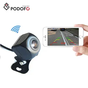 Беспроводная Автомобильная камера заднего вида Podofo, Wi-Fi камера заднего вида, видеорегистратор HD с ночным видением, мини-тахограф для iPhone и Android
