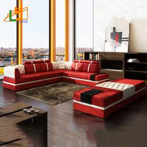 Venta directa de fábrica de lujo super suave I <span class=keywords><strong>en</strong></span> forma de esquina diseño moderno hotel vestíbulo interior de lujo sofá - Product Image 1