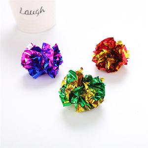 Đồ Chơi Giấy Vòng Đầy Màu Sắc Cho Mèo Con Tương Tác <span class=keywords><strong>Crinkle</strong></span> <span class=keywords><strong>Cat</strong></span> Ball <span class=keywords><strong>Toy</strong></span> - Product Image 2