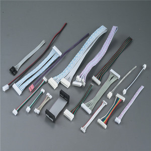 Düz şerit kablo tel, 2.54mm 2 <span class=keywords><strong>3</strong></span> 4 5 6 8 10 12 pin konnektör renkli kablo demeti düz kablo montajı için - Product Image 1