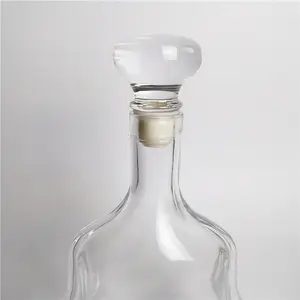 Tapón de Vodka, tapa de vino, semicírculo, botella de cristal, embalaje, tapa de sellado, tapón de corcho personalizado, tapón de vidrio para botella de vino