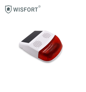 Sirena estroboscópica inalámbrica para exteriores alimentada por energía Solar con luz de Flash roja 110db para alarma de seguridad para el hogar - Product Image 2