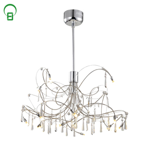 Nouvelle production <span class=keywords><strong>fleur</strong></span> <span class=keywords><strong>en</strong></span> métal <span class=keywords><strong>en</strong></span> forme de cristaux grand moderne lustres 8 Lumière <span class=keywords><strong>Lustre</strong></span> - Product Image 4