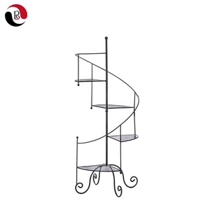 Outdoor Garden Black <span class=keywords><strong>Multi-Tier</strong></span> Metall Pflanzenst änder - Product Image 1