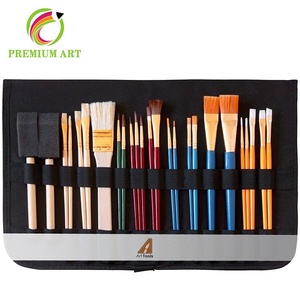 6 unids mango azul pintura al óleo pinceles pelo Sistema de cepillo de pintura de aceite - Product Image 4