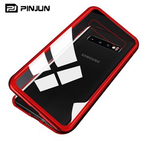 S21 plus custodia magnetica in metallo trasparente 360 in vetro per <span class=keywords><strong>Samsung</strong></span> <span class=keywords><strong>Galaxy</strong></span> <span class=keywords><strong>S10</strong></span> S20 S22 S23 <span class=keywords><strong>cover</strong></span> posteriore in vetro trasparente con struttura anteriore in metallo - Product Image 6