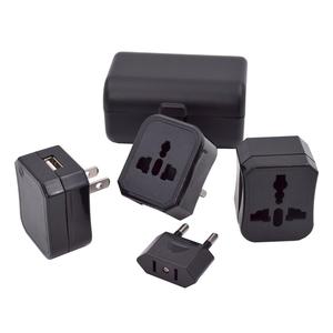 3 in 1 travel adapter with USB charger 3 in 1 plug adapter with case 4 in 1 USB travel adapter