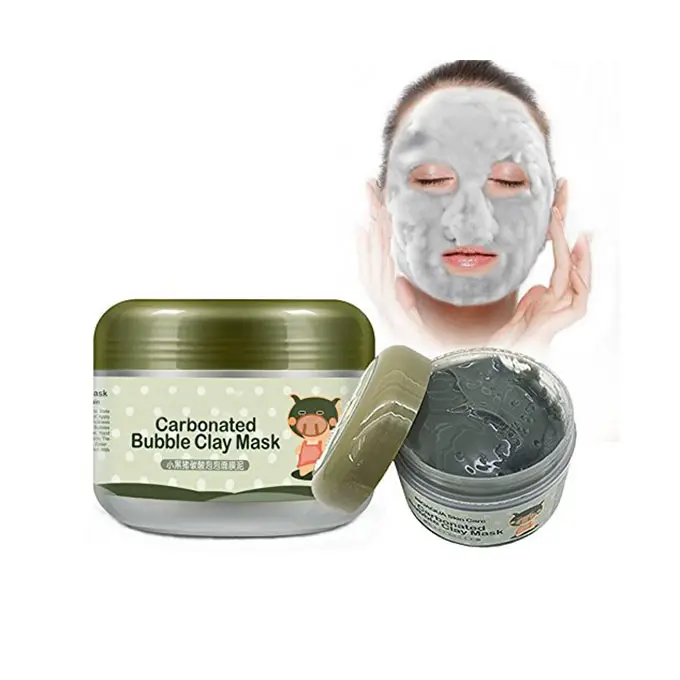 Limpador profundo de poros, venda quente, limpeza profunda, limpador de poros, oxigênio carbonado, quente, máscara facial de argila, preta