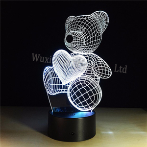 <span class=keywords><strong>Del</strong></span> Arco Iris de Acrílico Ccarve Ilusión Christma Regalo Animal de Encargo 3d Led Luz de <span class=keywords><strong>La</strong></span> <span class=keywords><strong>Noche</strong></span> - Product Image 4