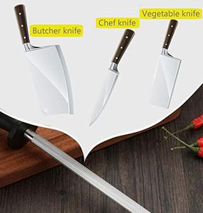 Nuoten High Quality Carbon <strong>Steel</strong> Classic <strong>Steel</strong> 10 Inch <strong>Knife</strong> <strong>Sharpening</strong> Rod Professional Honing <strong>Steel</strong> <strong>for</strong> Master Chef - Product Image 3