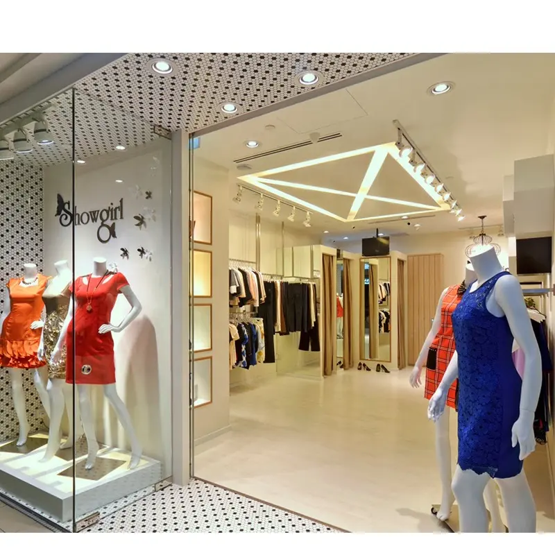 LUX Customized Fashion Custom Fixtures For Woman Clothes Kiosk/Store