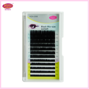 Tamaño de La Mezcla negro <span class=keywords><strong>Rizo</strong></span> de Pestañas Extensión de Pestañas de Seda C O D Propia marca pestañas - Product Image 3