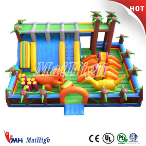 Large commercial EN14960 Jurassic Park amusement inflatable for kids - Product Image 2