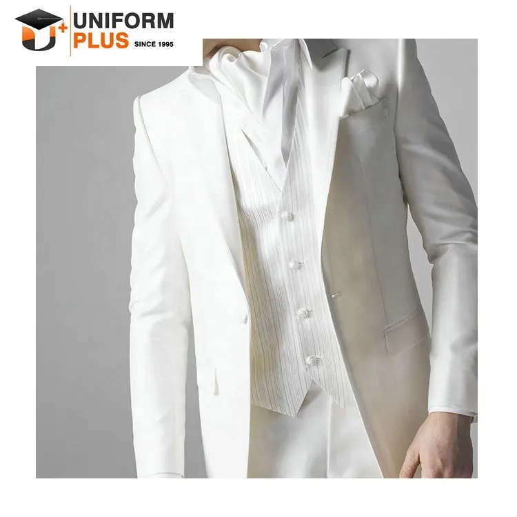 High quality wedding best man suits for men white