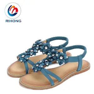 Jumlah Kecil Kualitas Fancy Bunga Thong Wanita Brasil Sandal